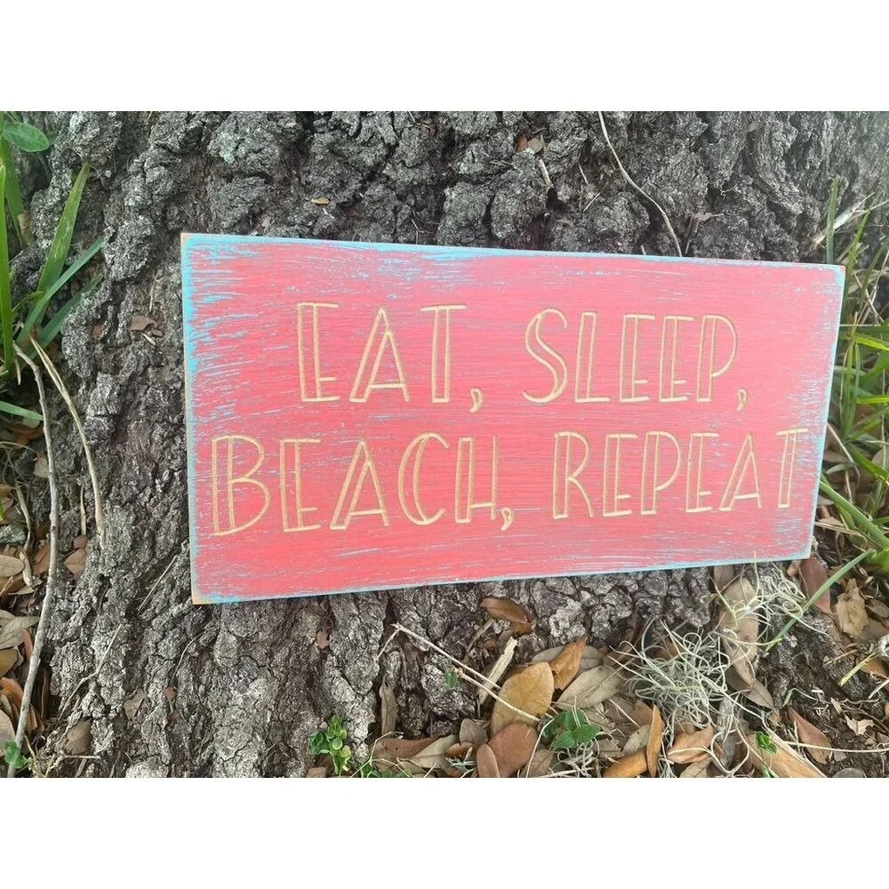 Handmade sign, Beach sign, Wall decor, Wall hanging